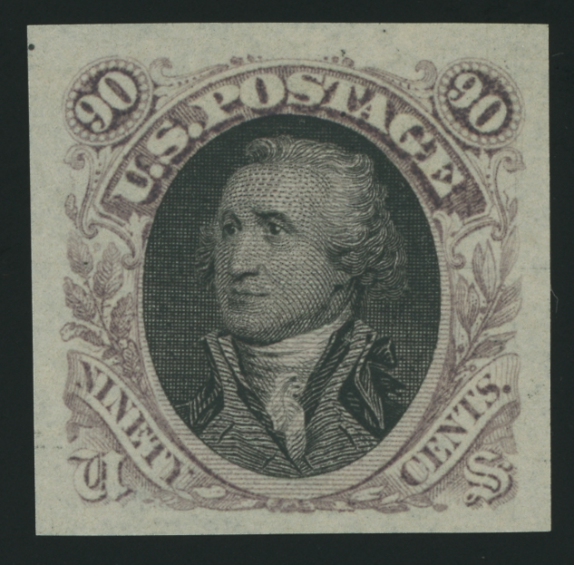 122-E2b 90¢ Small Numeral Washington Head Essay