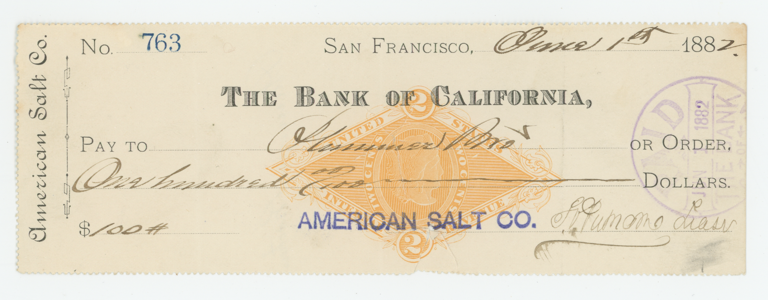 RN-G1 The Bank of California