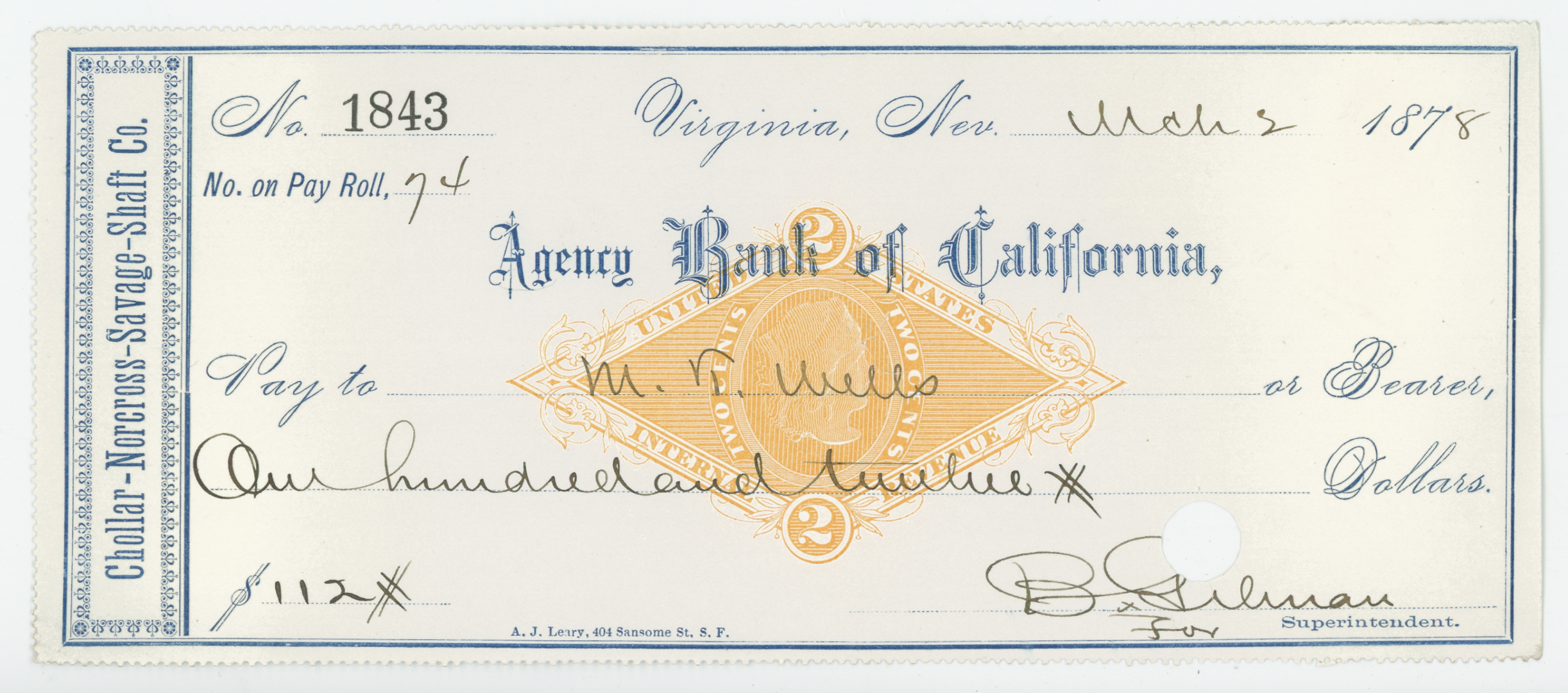 RN-G1 Agency Bank of California