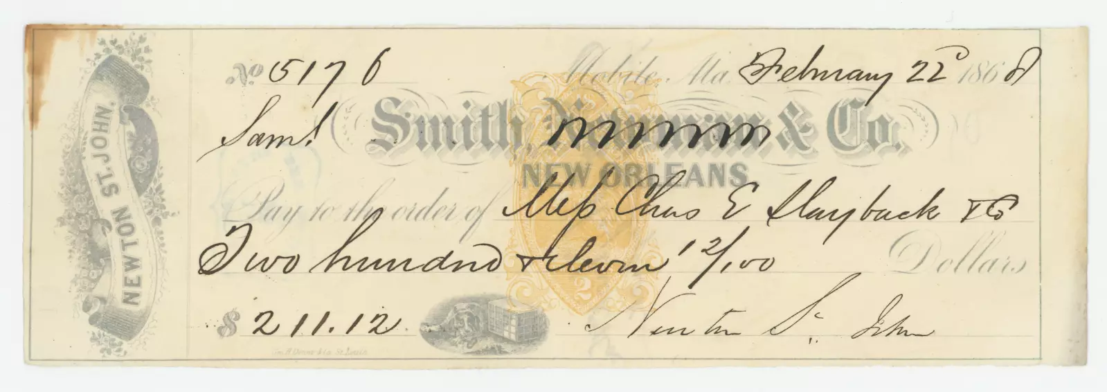 RN-B1 Smith & Co. New Orleans (Uncatalogued #2)