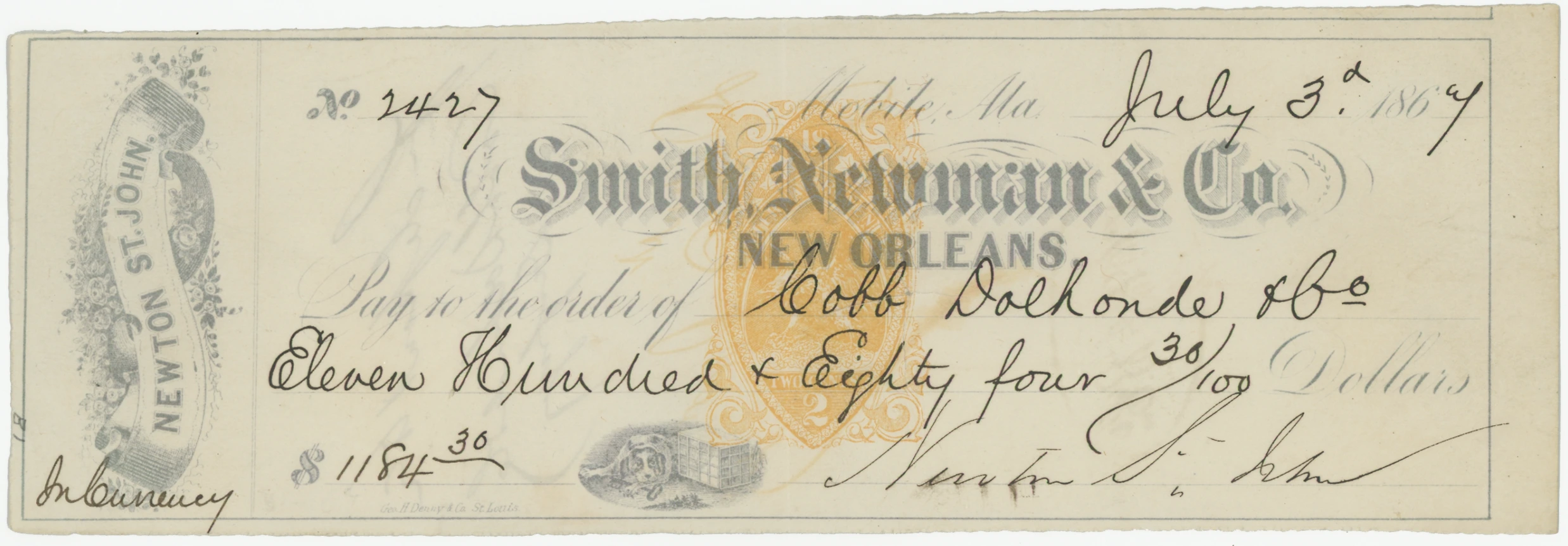 RN-B1 Smith & Co. New Orleans (Uncatalogued #1)