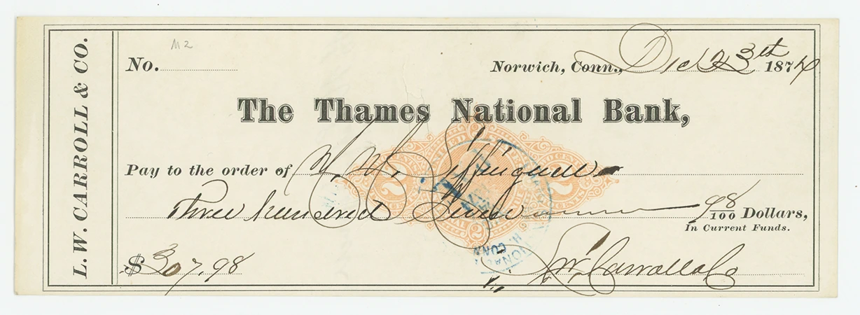 RN-M2 The Thames National Bank