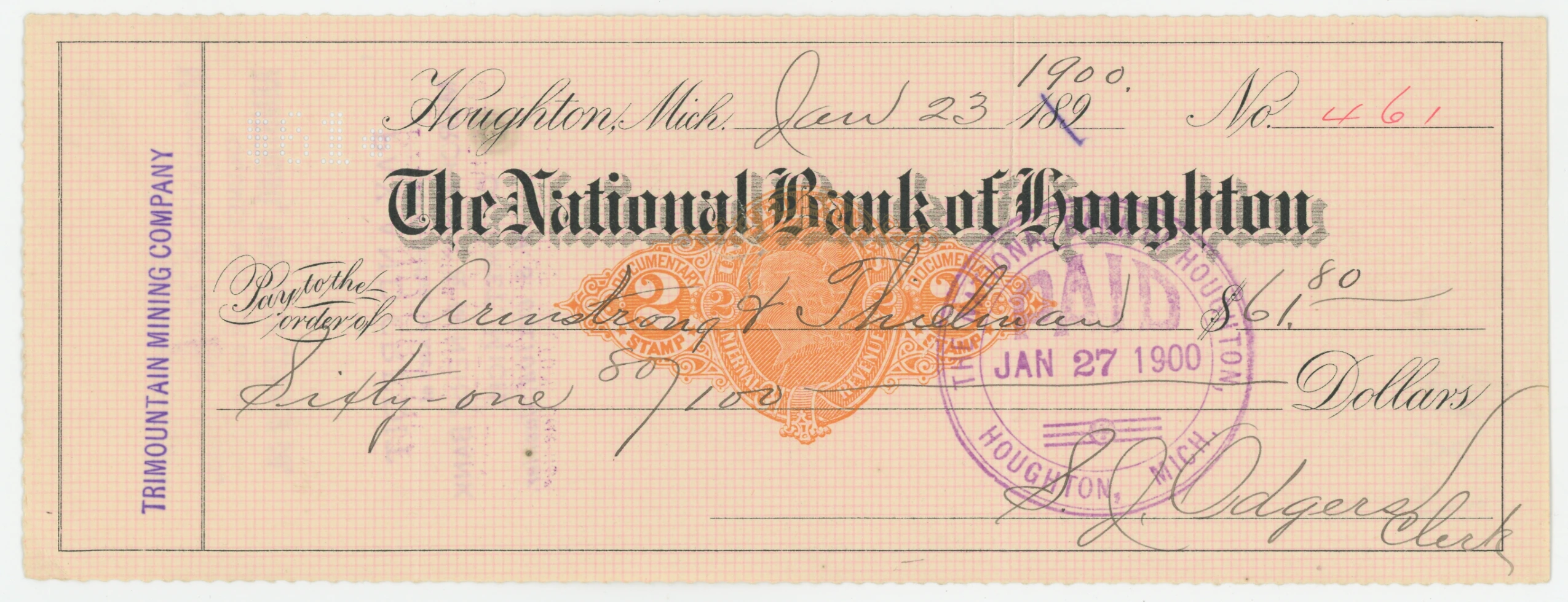 RN-X7 The National Bank of Houghton