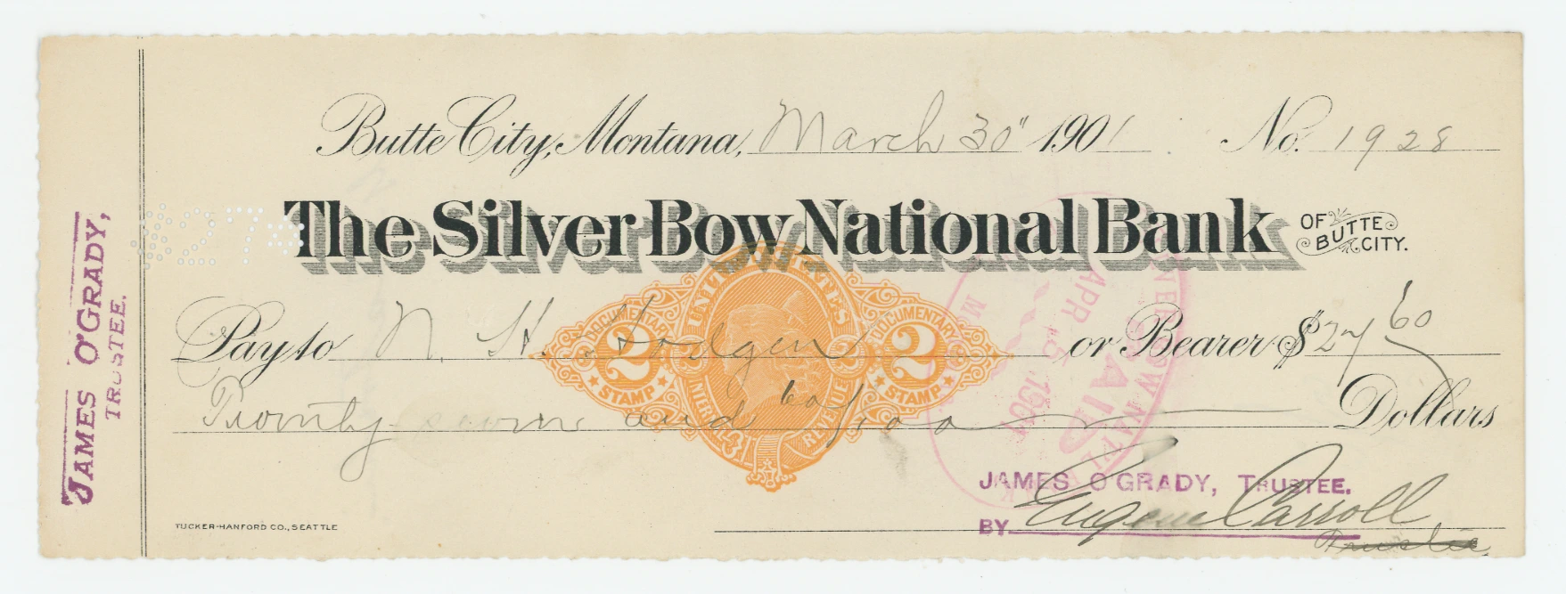 RN-X7 Silver Bow National Bank