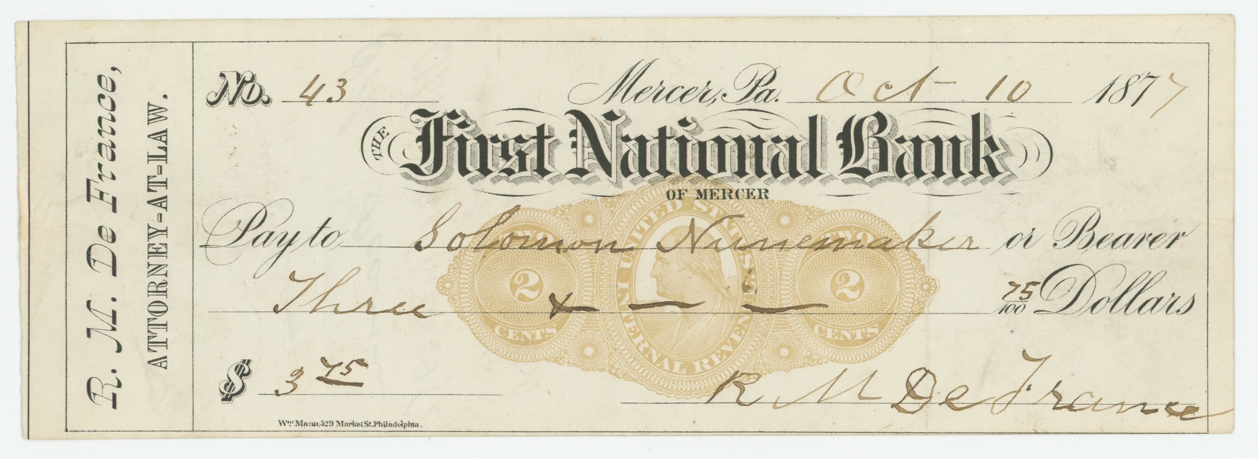 RN-K11 First National Bank of Mercer