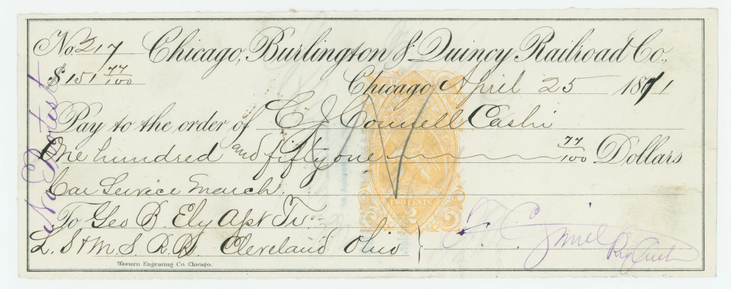 RN-B1 Chicago, Burlington & Quincy Railroad Co.