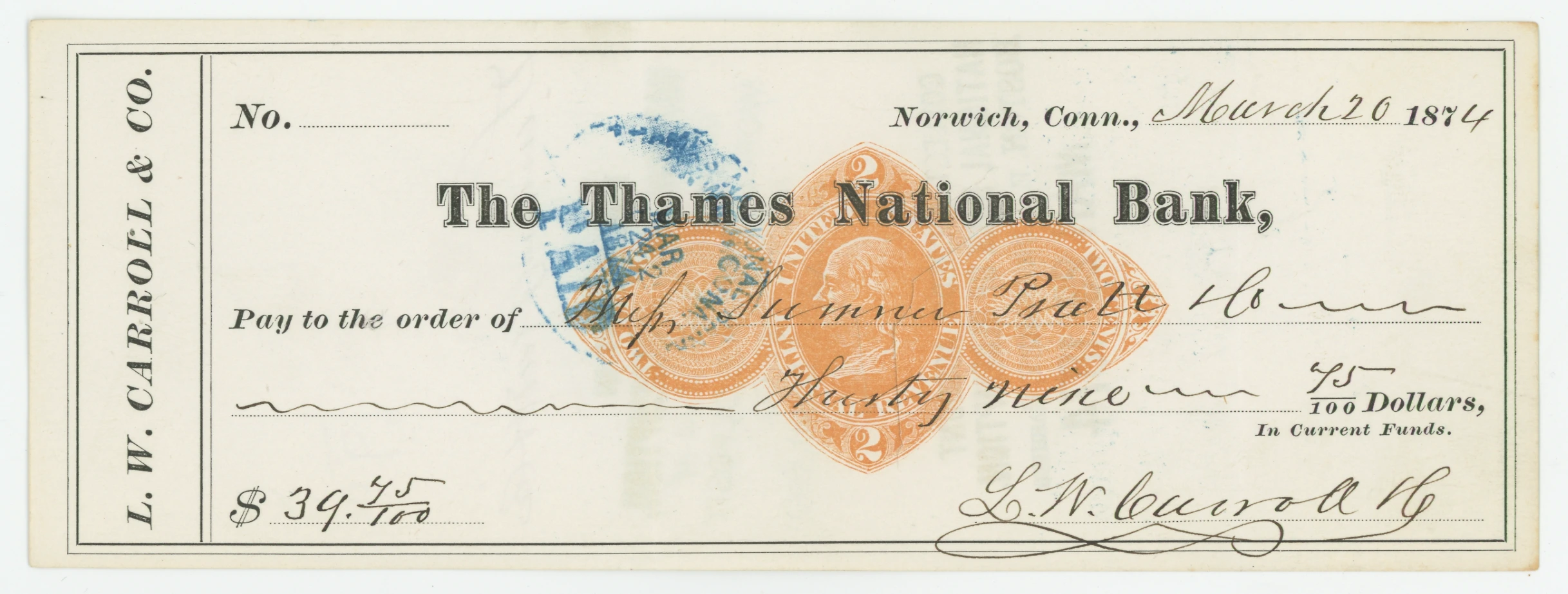 RN-D1 Thames National Bank