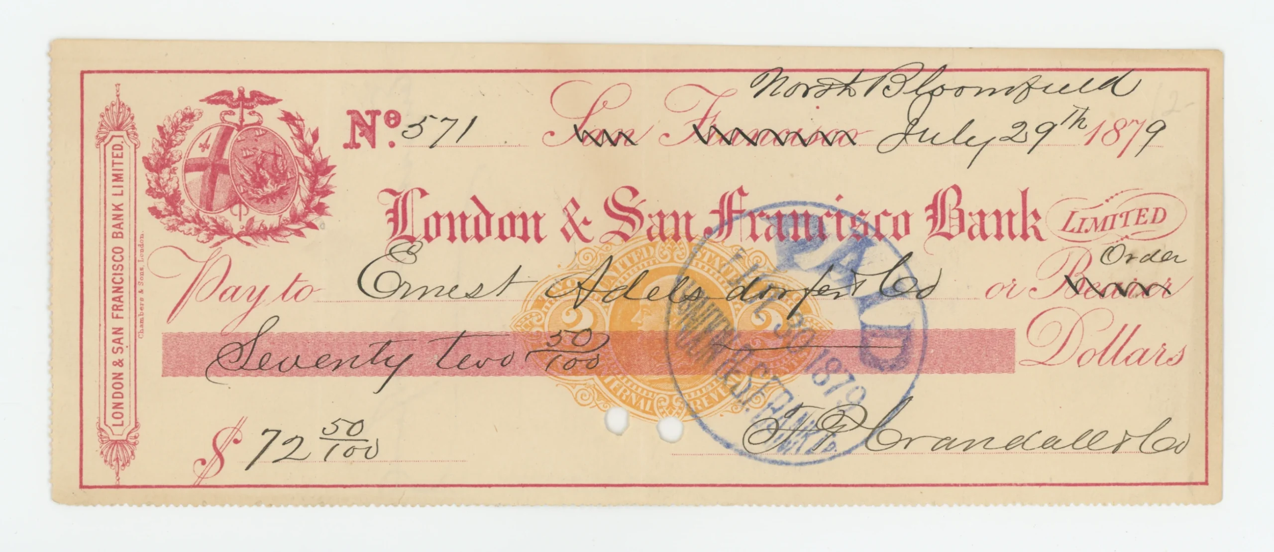 RN-F1 London & San Francisco Bank, Ltd., Unlisted