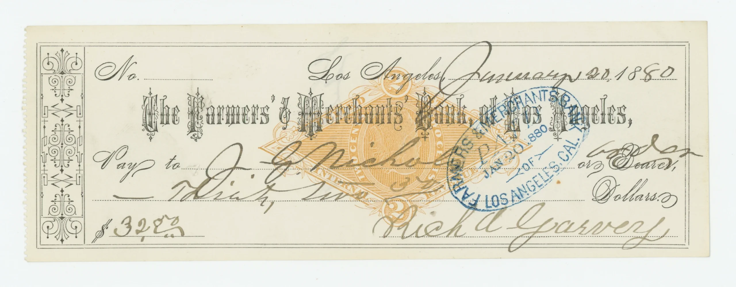 RN-G1 The Farmers' and Merchants' Bank of Los Angeles