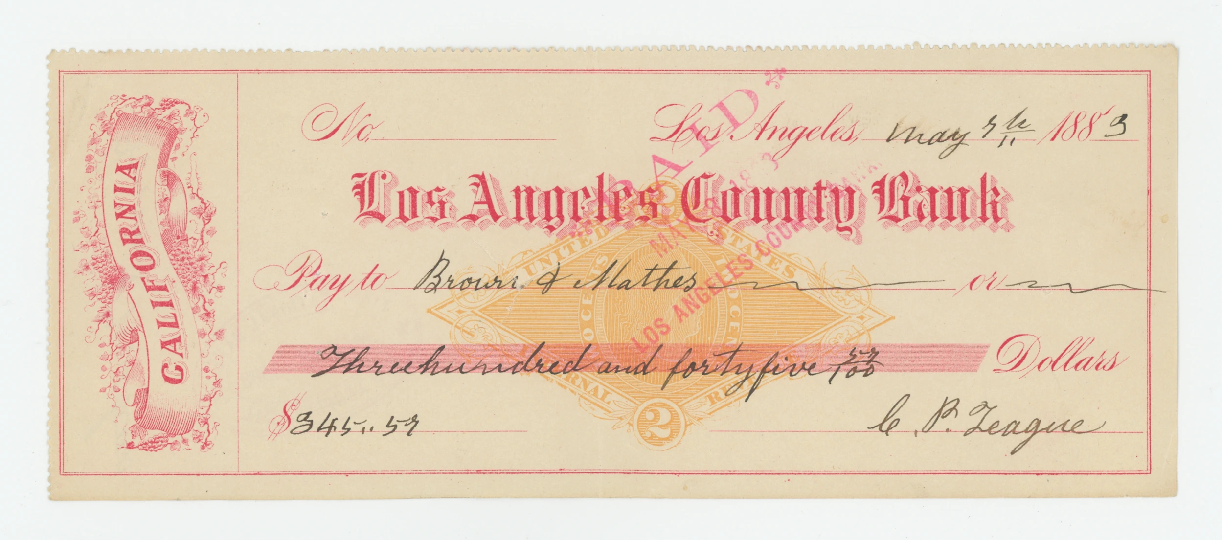 RN-G1 Los Angeles County Bank