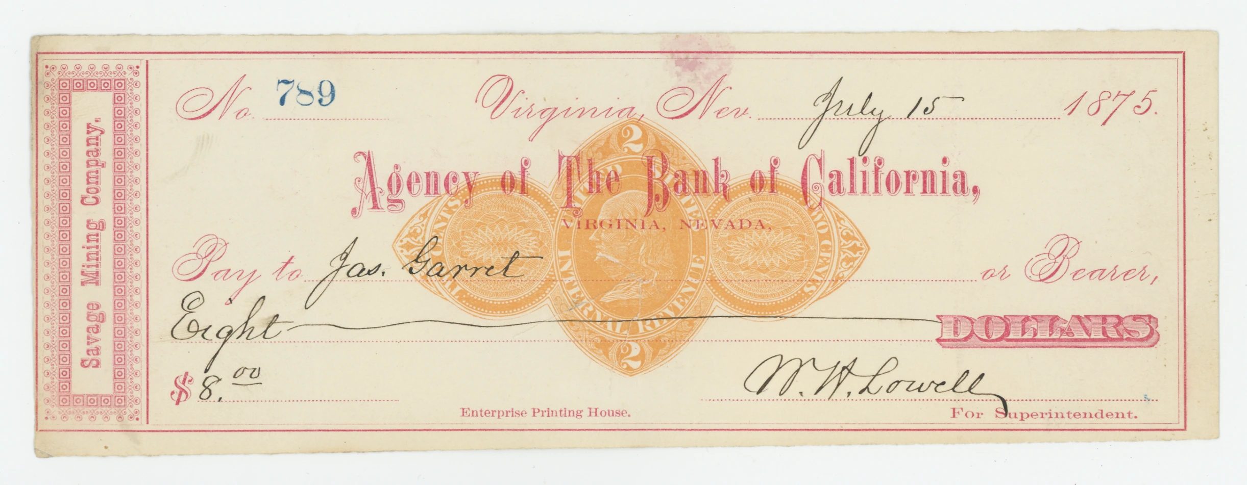 RN-D1 Agency of The Bank of California