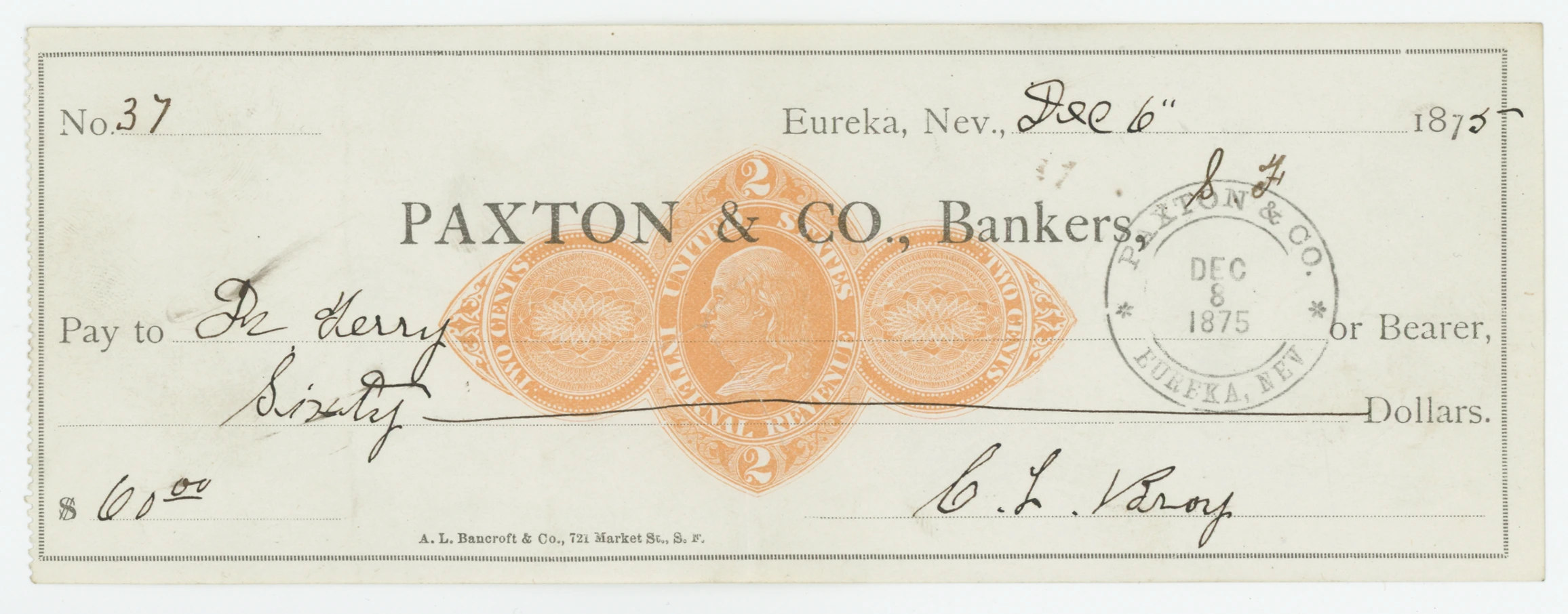 RN-D1 Paxton & Co., Bankers