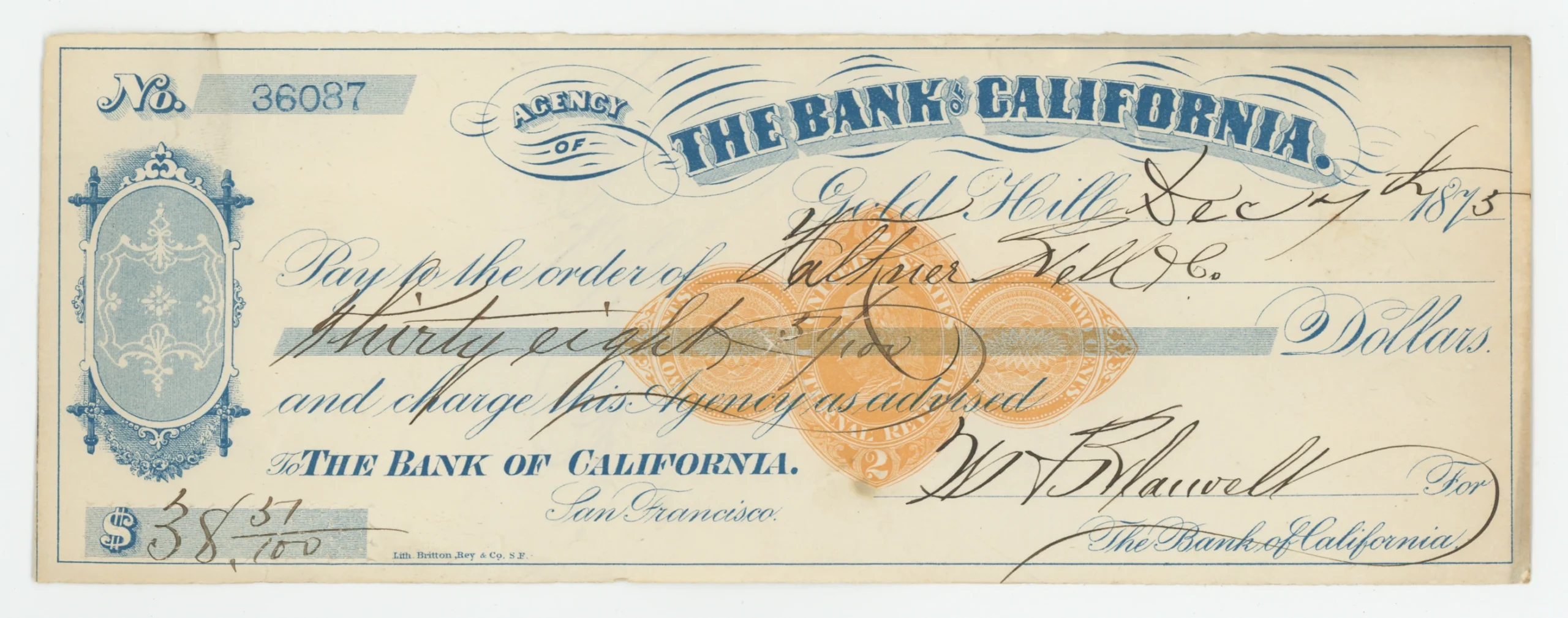 RN-D1 Agency of The Bank of California