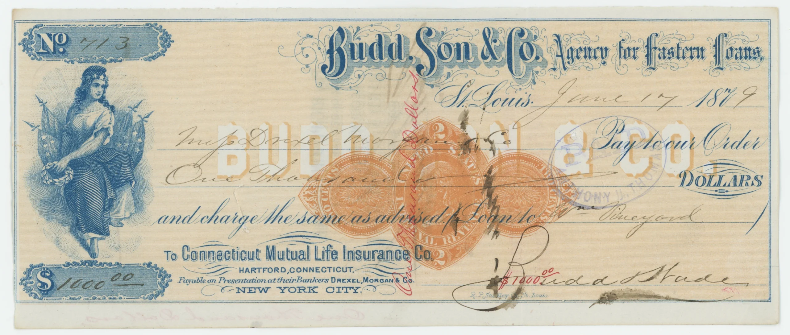 RN-D1 Budd, Son & Co. Agency for Eastern Loans