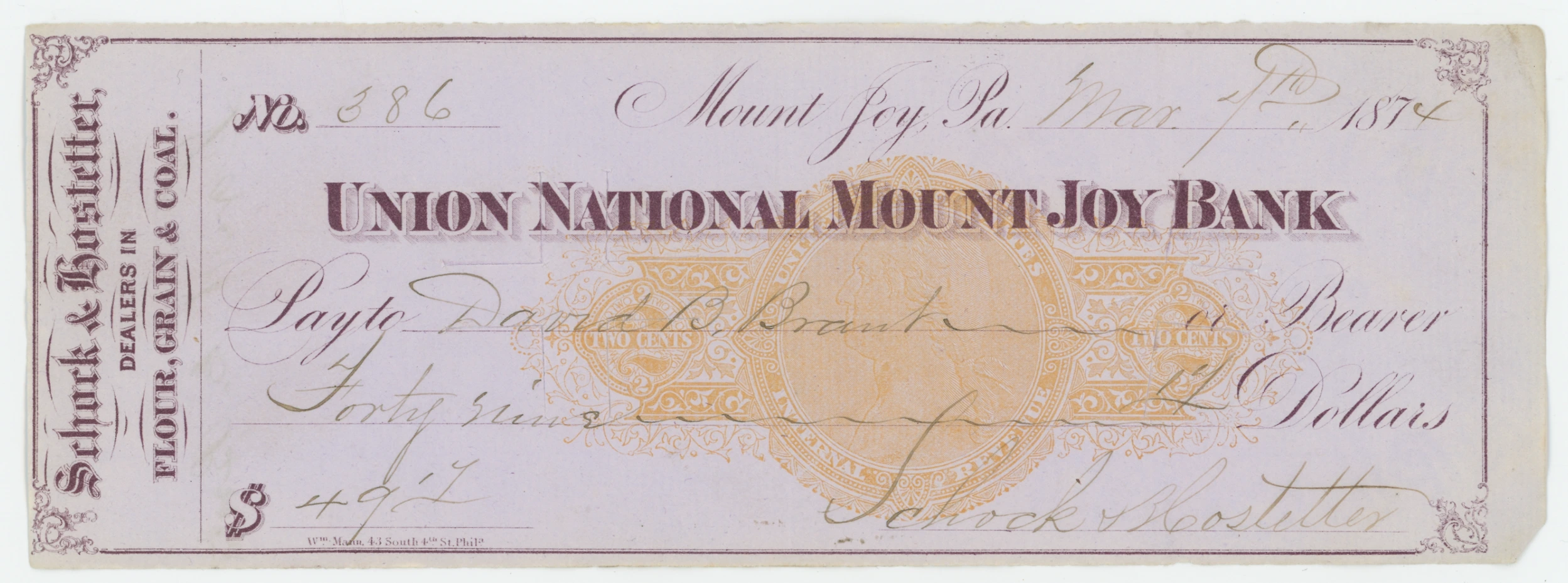 RN-C1 Union National Mount Joy Bank