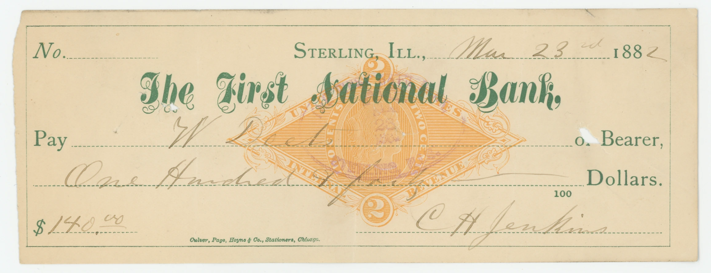 RN-G1 The First National Bank