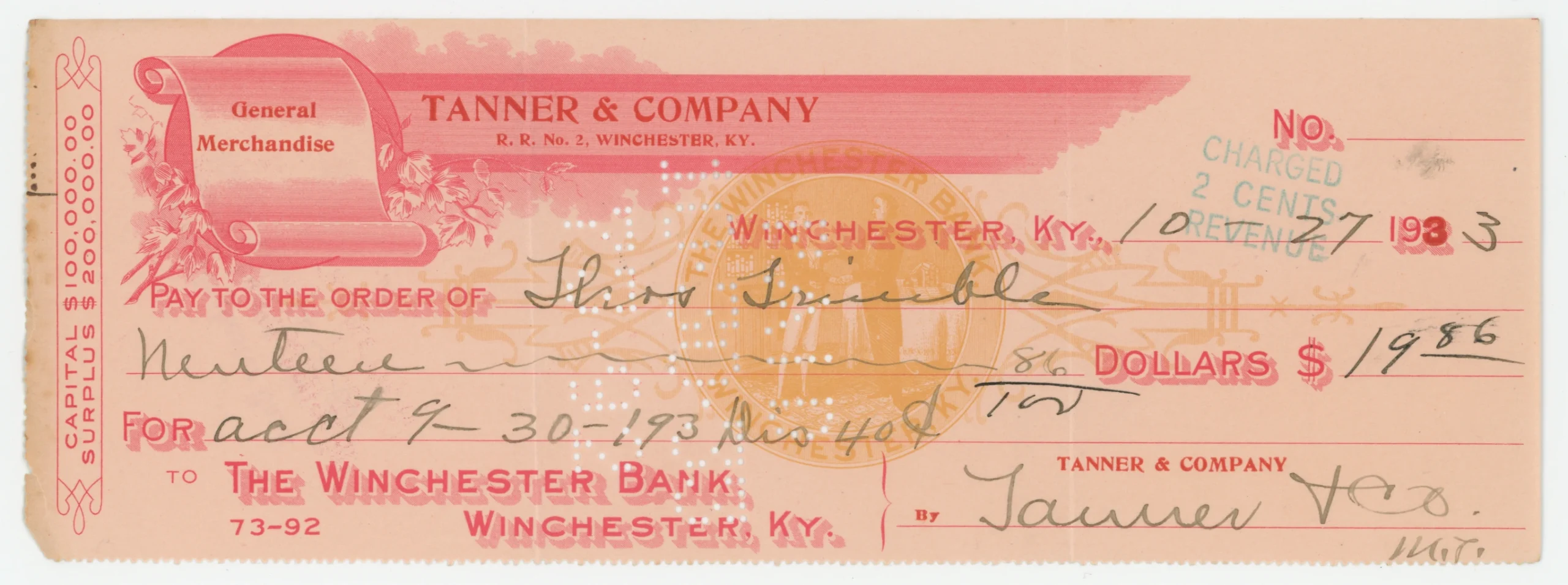 Tanner & Co. General Merchandise, Winchester KY