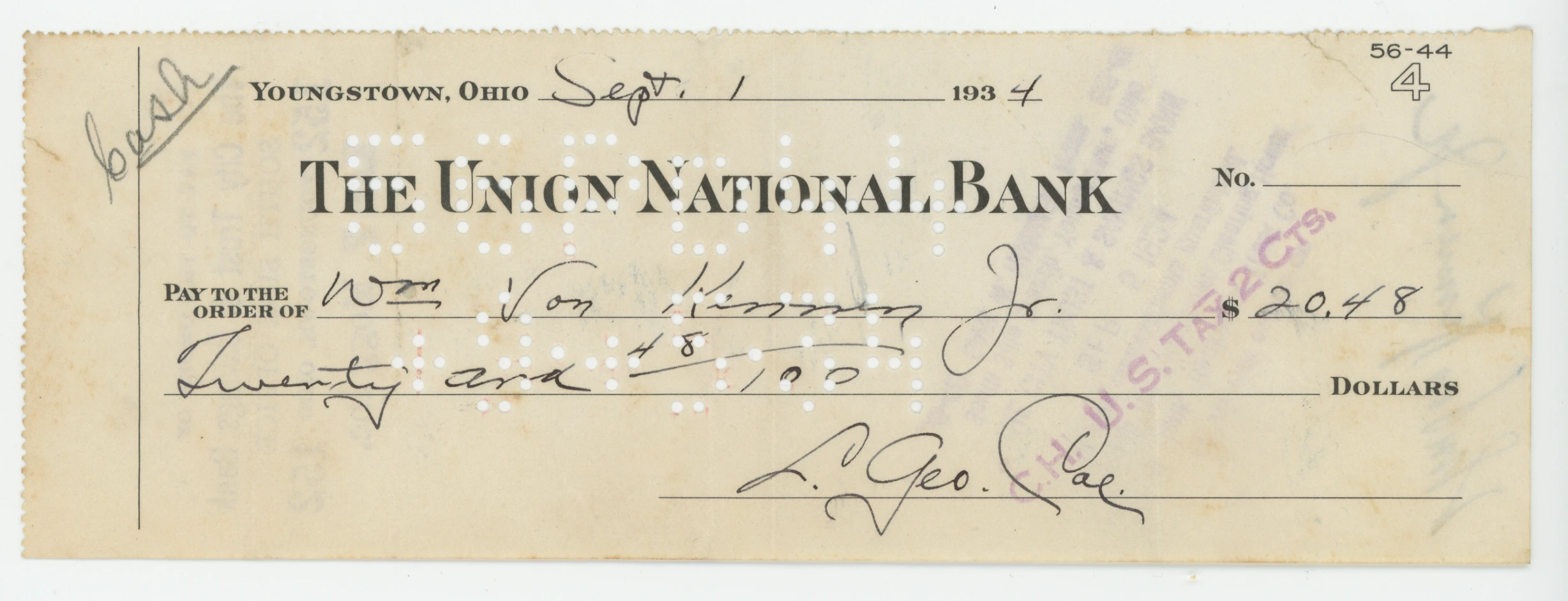 The Union National Bank, Youngstown OH
