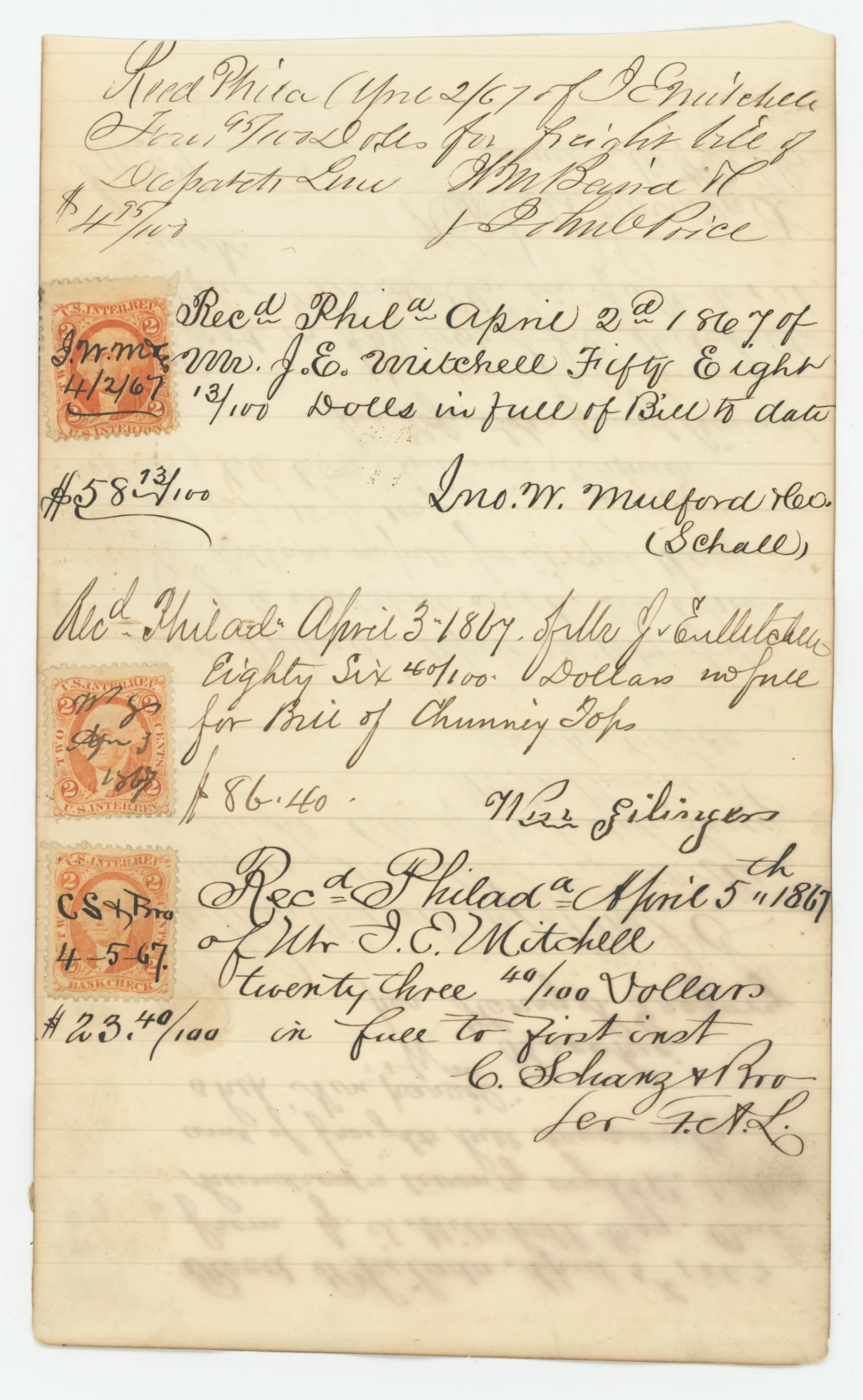 R6c & R15c Double-Sided Receipts Page