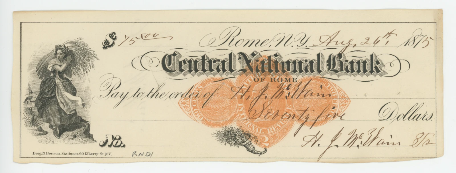 RN-D1 Central National Bank