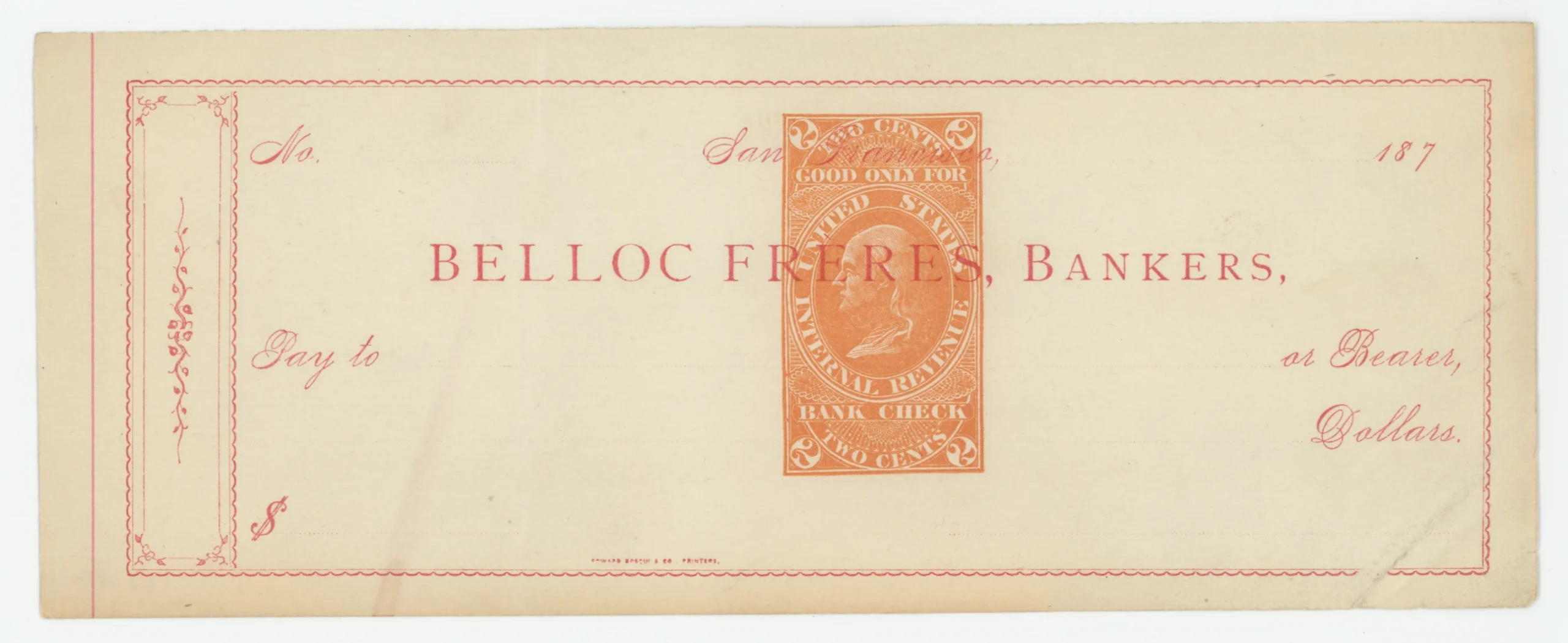RN-E7 Belloc Freres, Bankers
