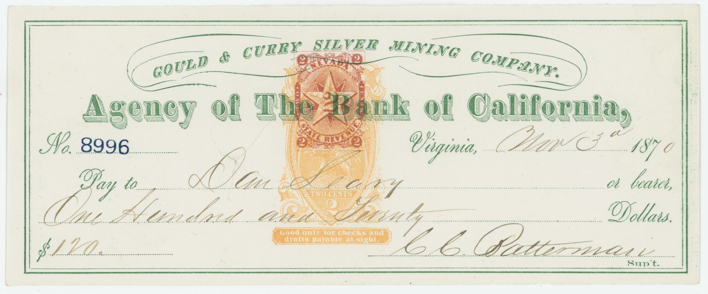 RN-B17b Agency of The Bank of California