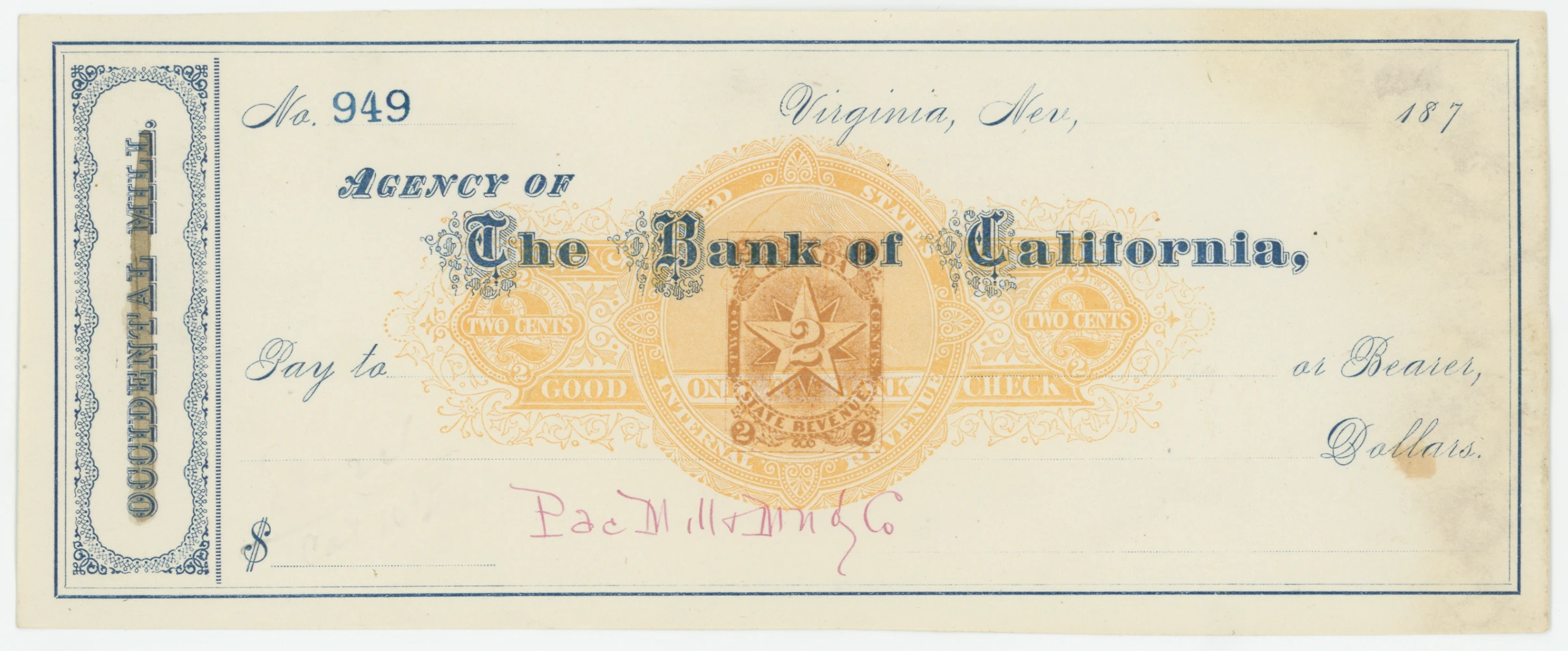 RN-C21b Agency of The Bank of California