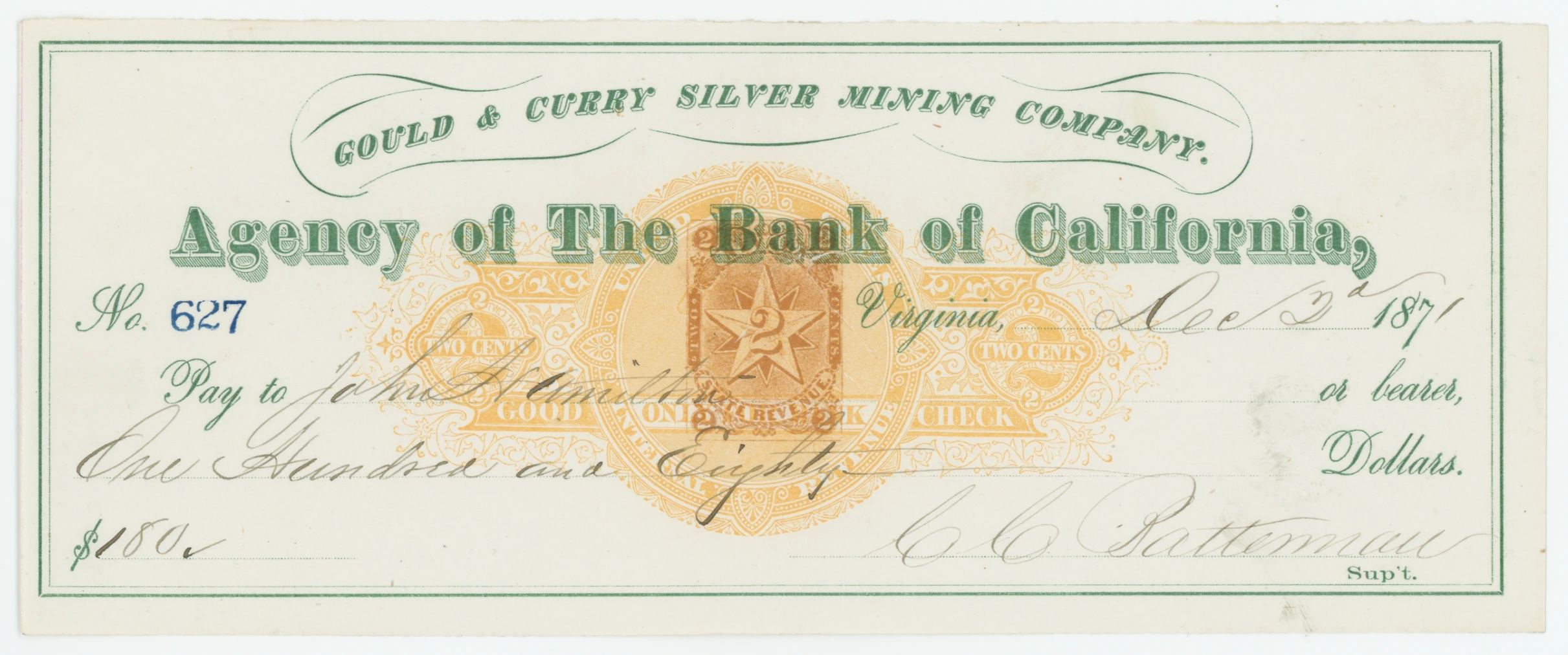 RN-C21b Agency of The Bank of California