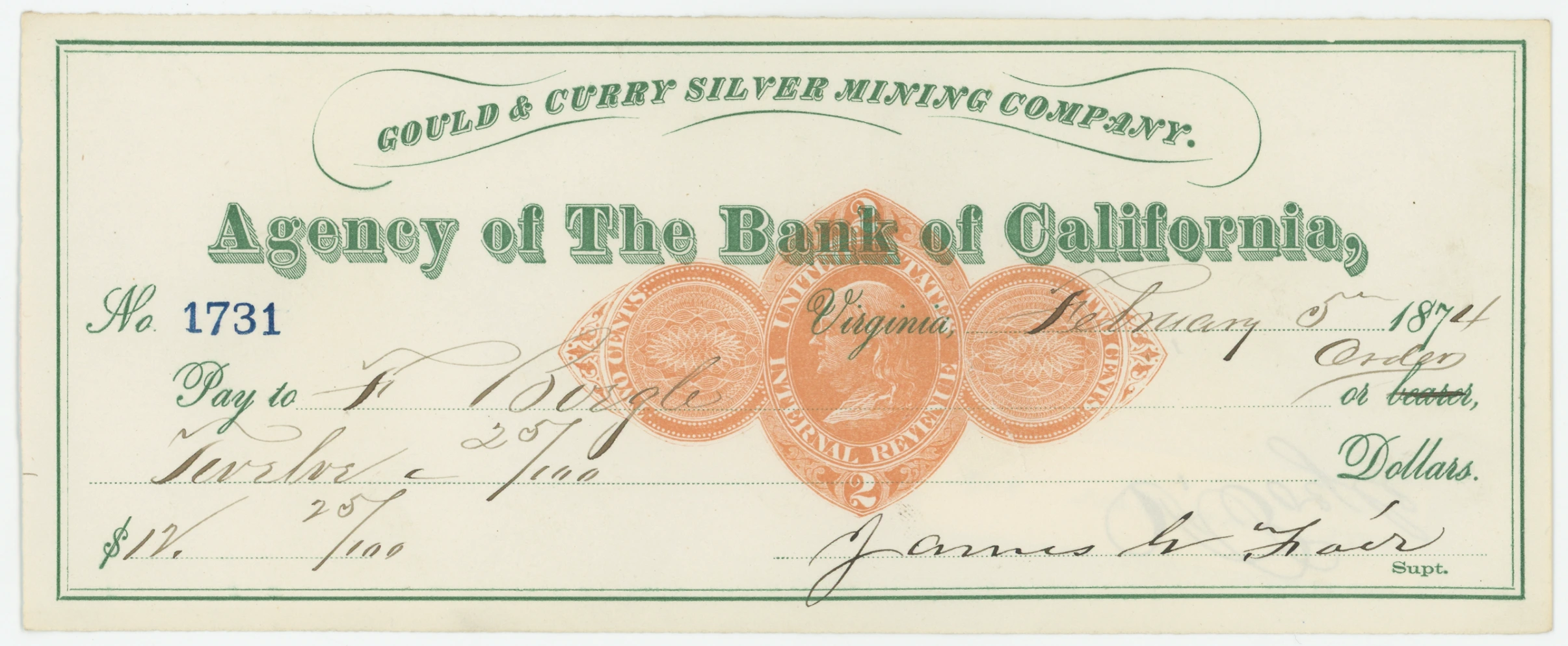 RN-D1 Agency of The Bank of California