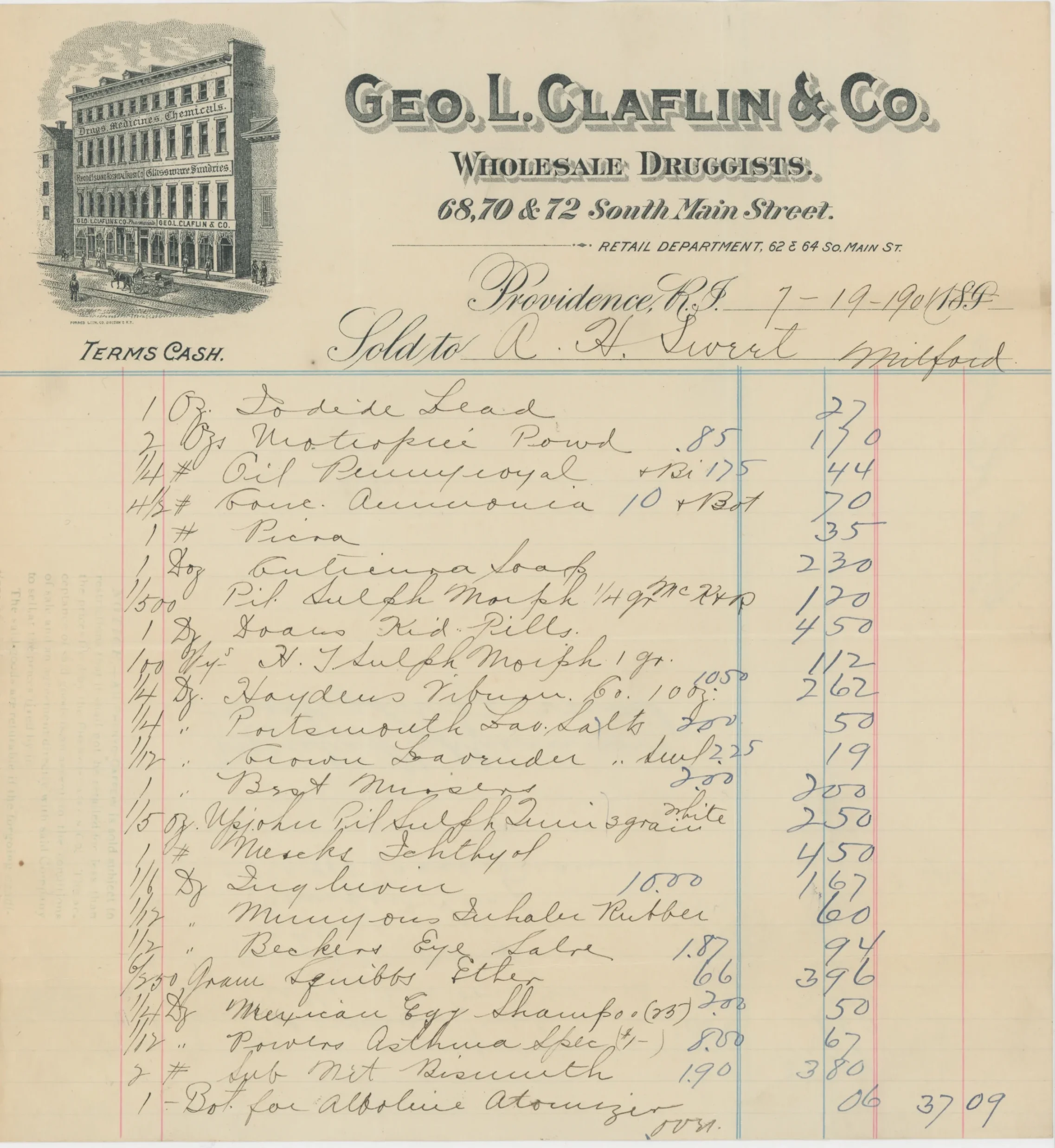Geo. L. Claflin & Co. Wholesale Druggists