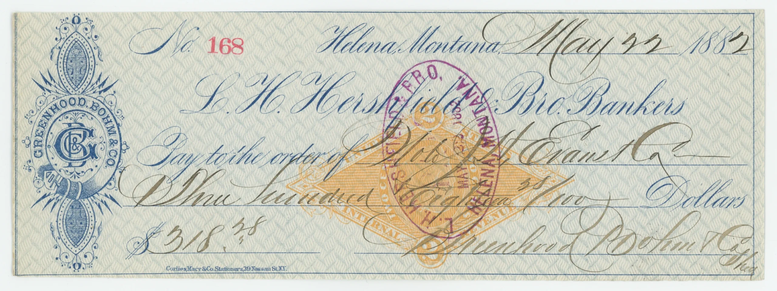 RN-G1 L.H. Hershfield & Bro., Bankers