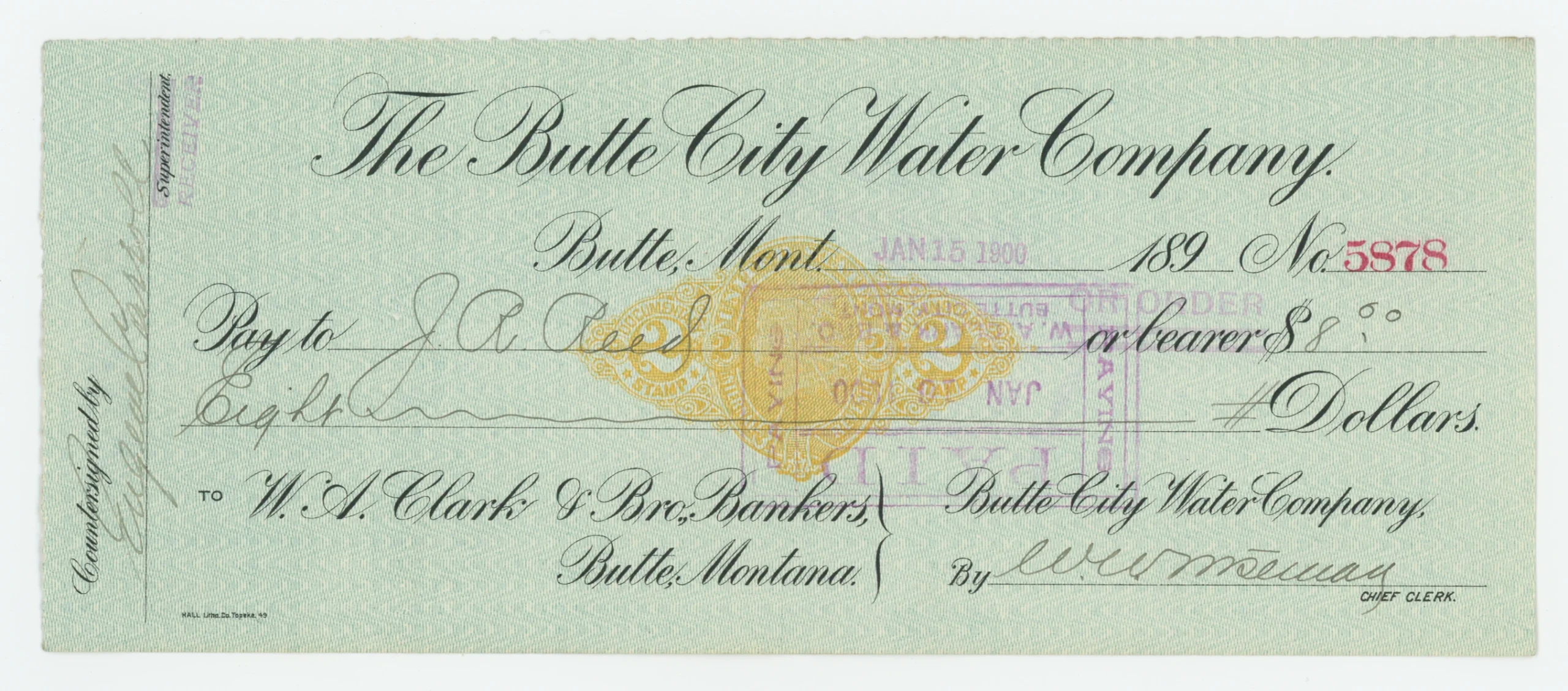 RN-X7 The Butte City Water Company