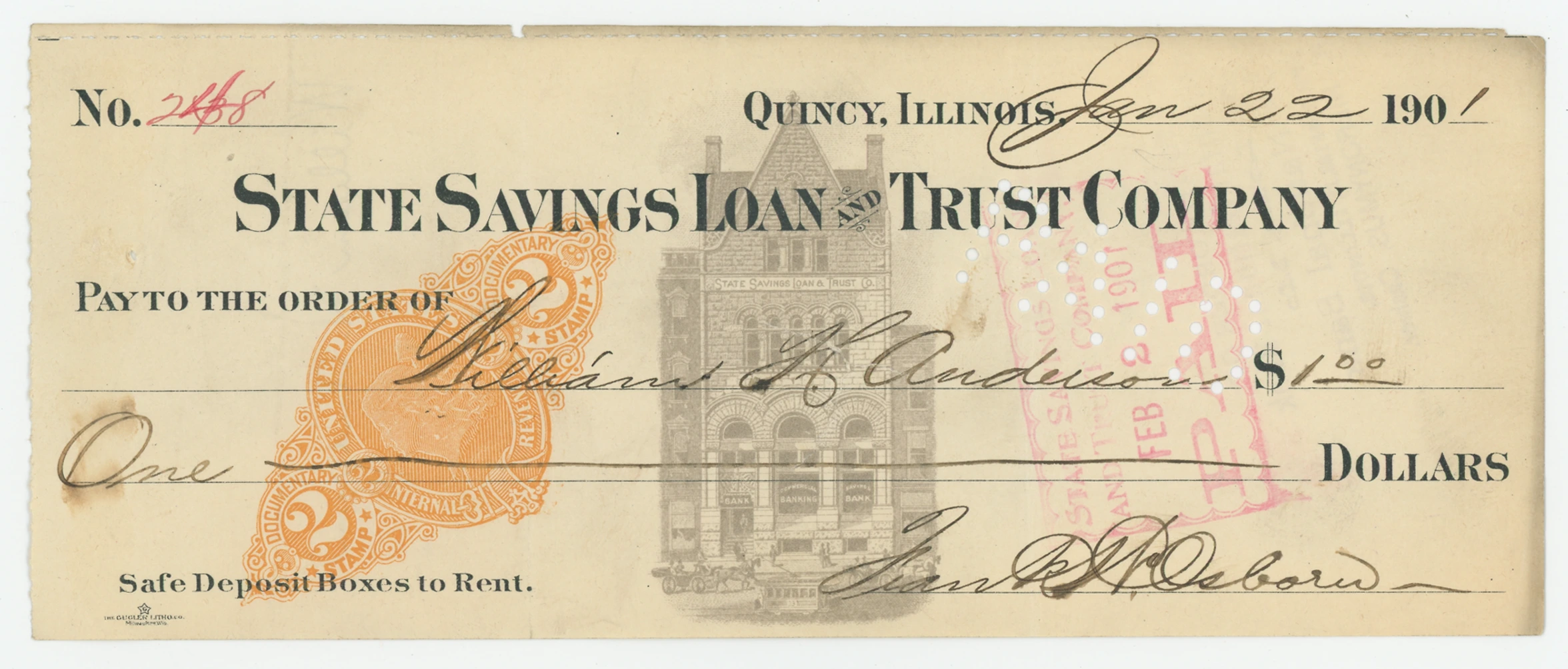 RN-X7 State Savings Loan and Trust Company