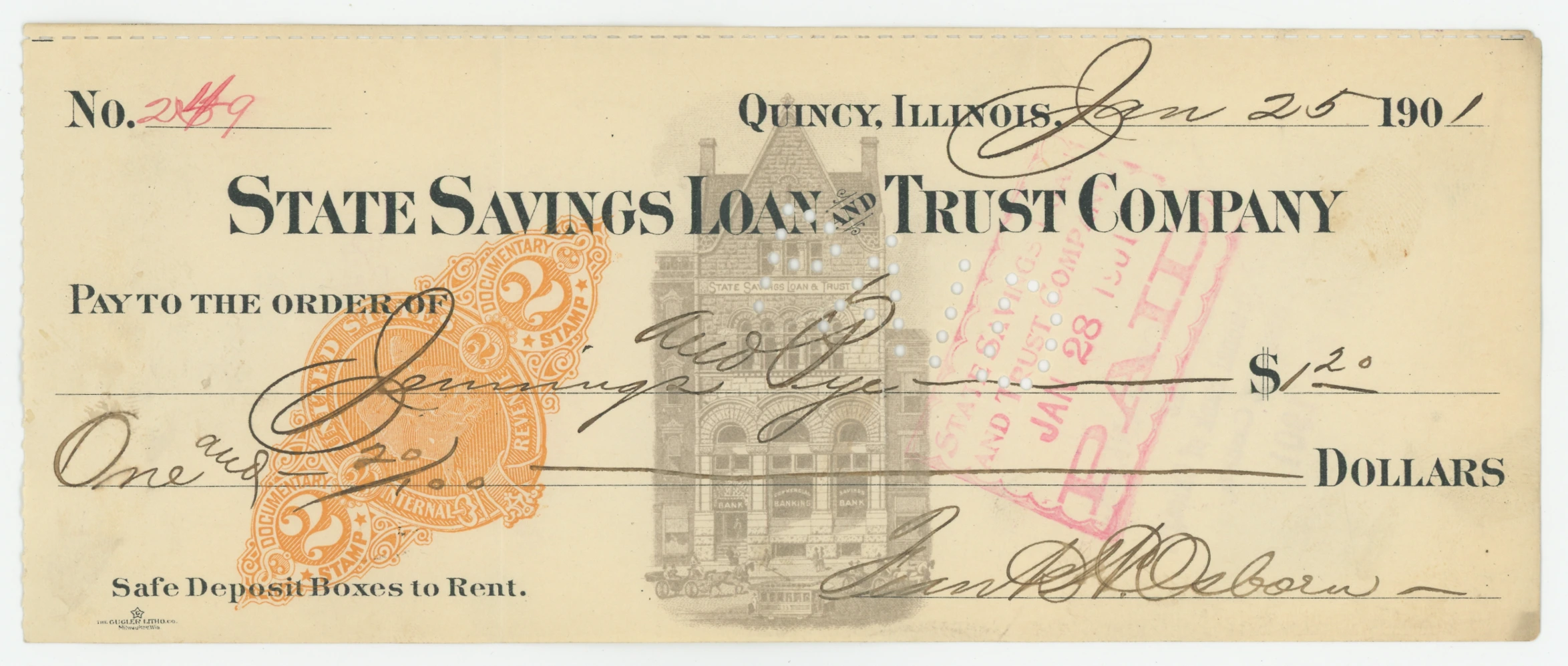 RN-X7 State Savings Loan and Trust Company