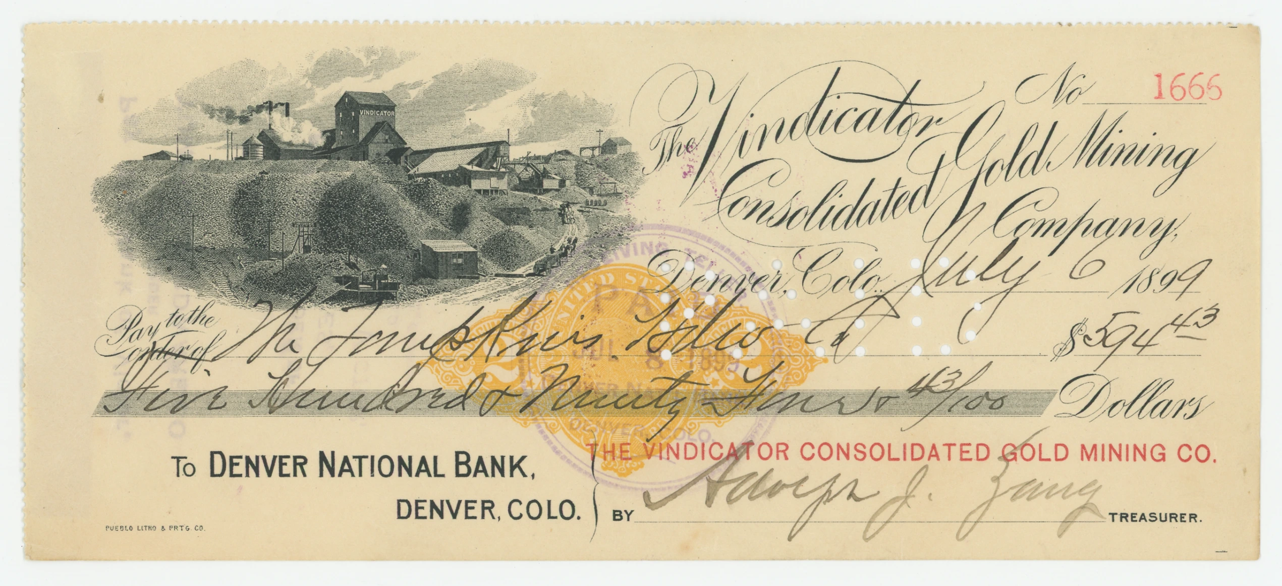 RN-X7 "The Vindicator" Consolidated Gold Mining Company