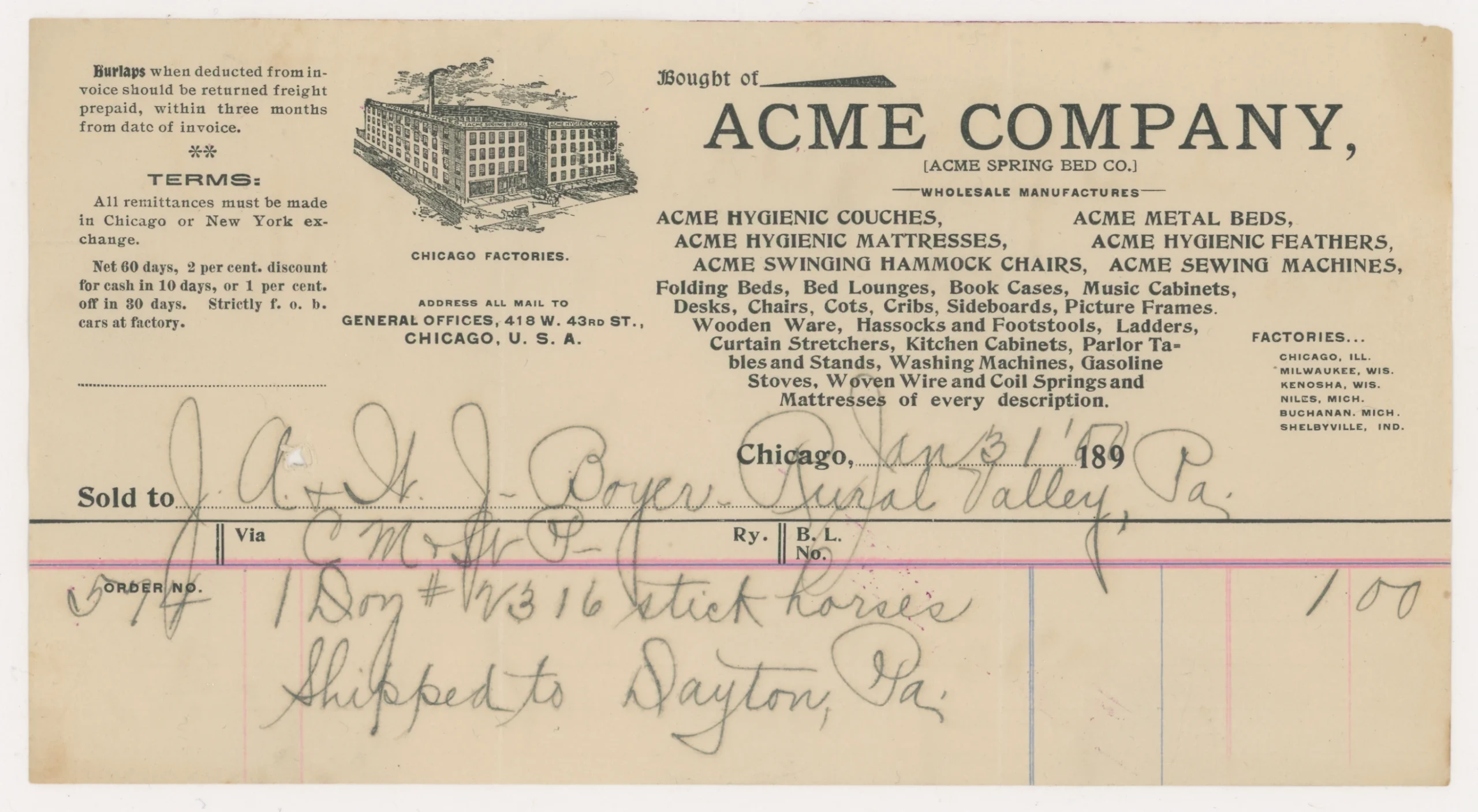 1900 Acme Company