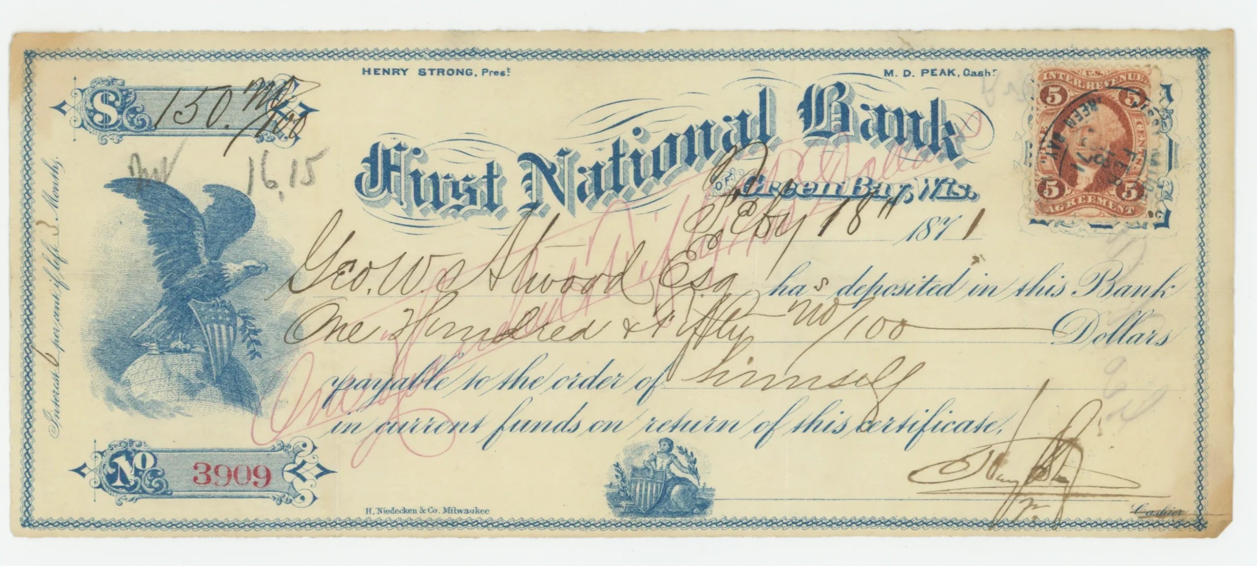 R23c Revenue First National Bank Certificate of Deposit