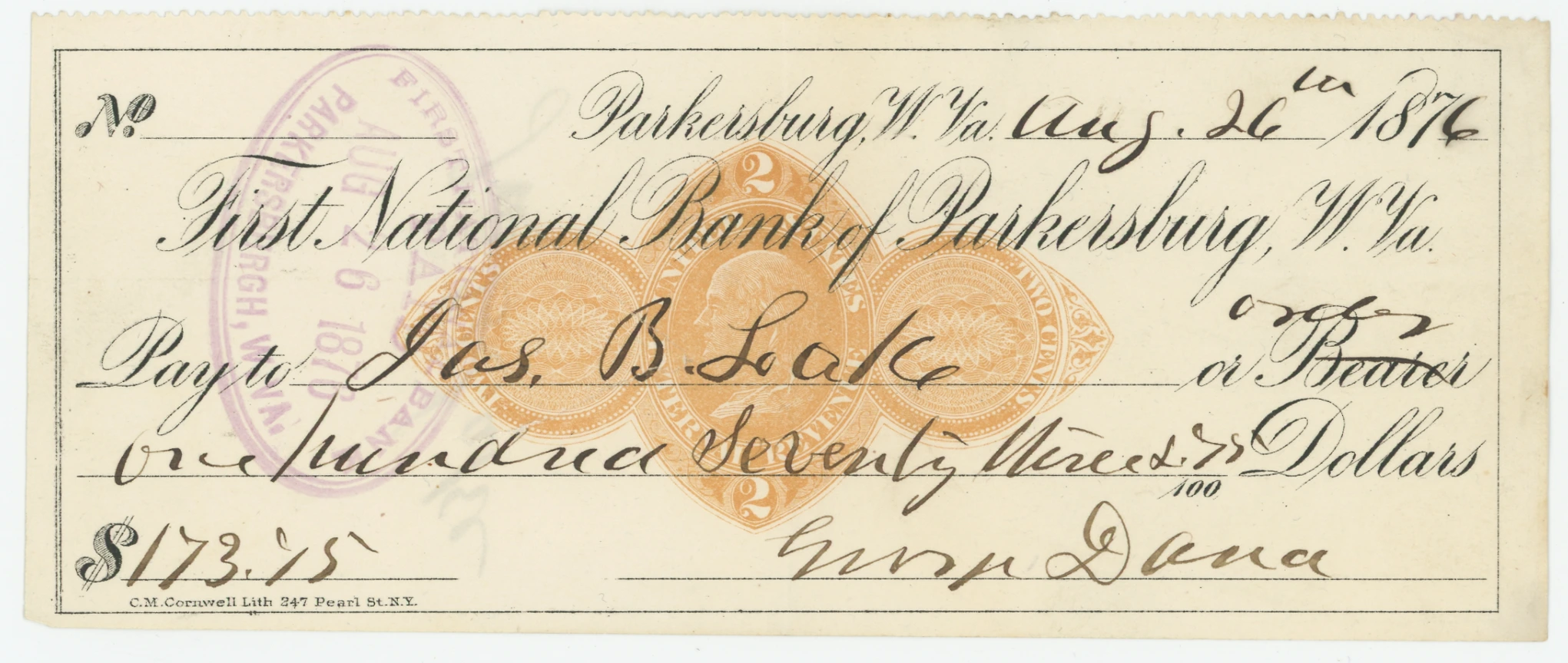 RN-D1 First National Bank of Parkersburg, W. Va