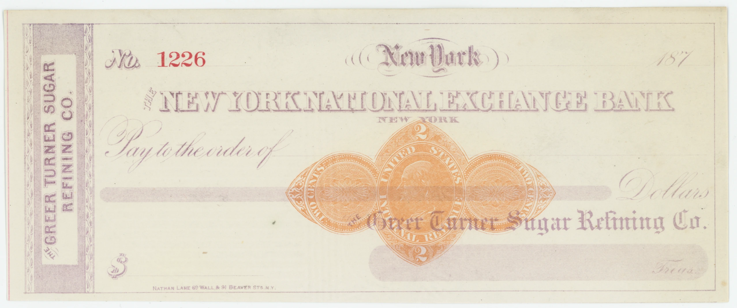 RN-D1 The New York National Exchange Bank