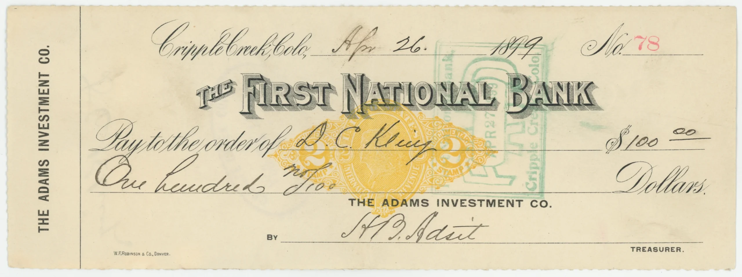 RN-X7 The First National Bank