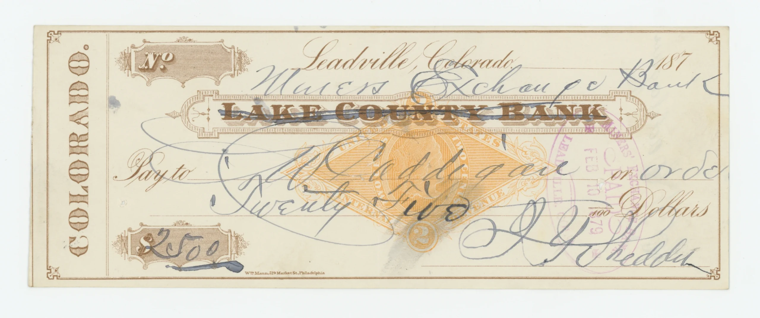 RN-G1 Miners Exchange Bank, prev. Lake County Bank