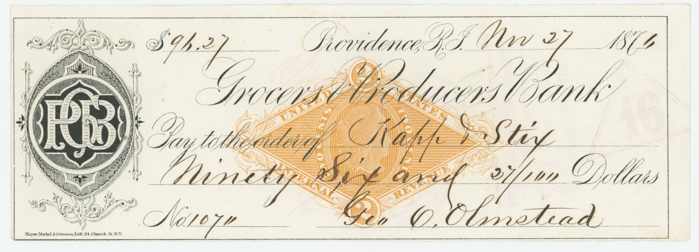 RN-G1 The Grocers and Producers Bank