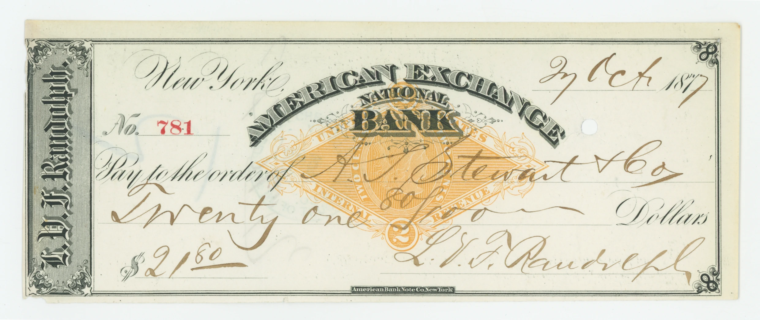RN-G1 American Exchange National Bank