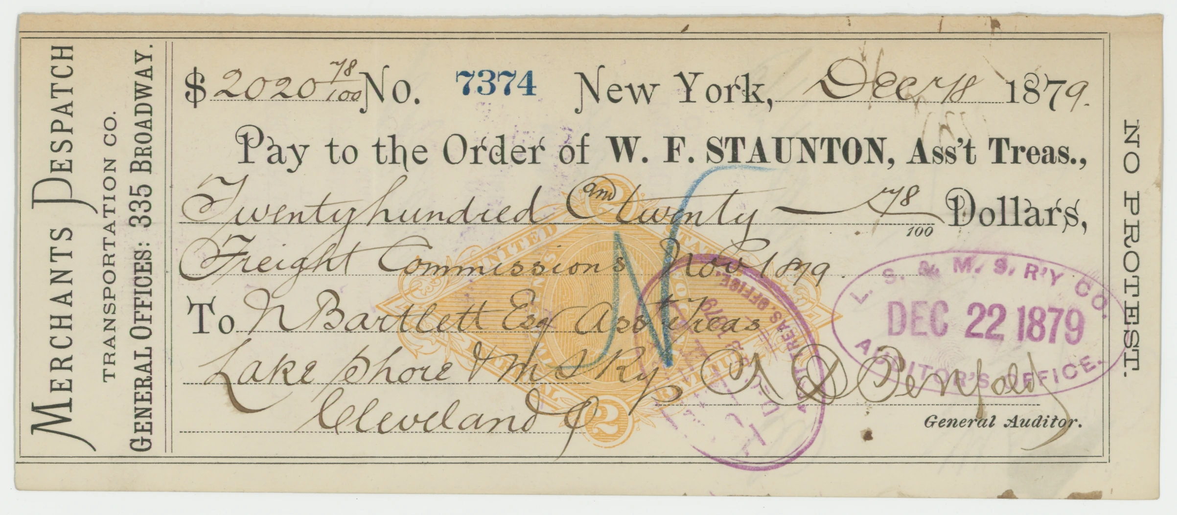RN-G1 Merchants Despatch Transportation Co.