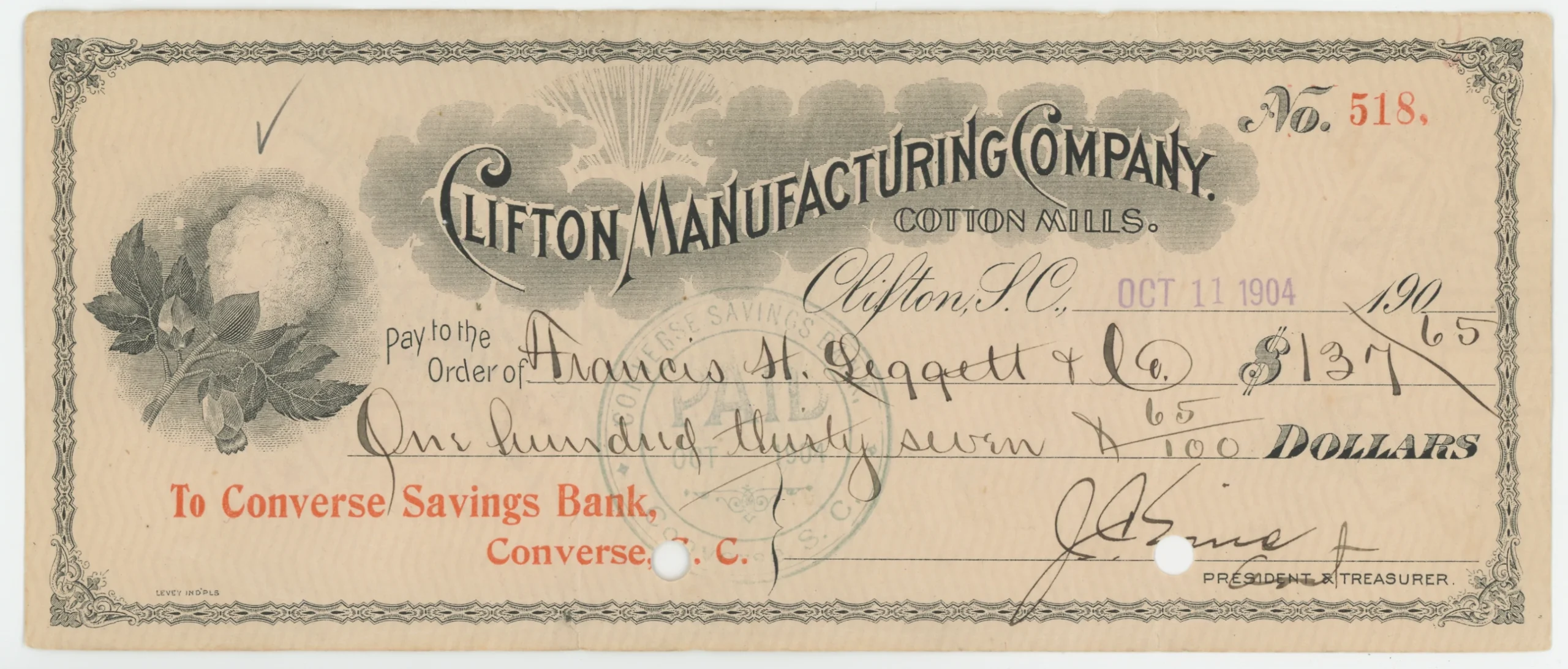 Clifton Manufacturing Company Cotton Mills