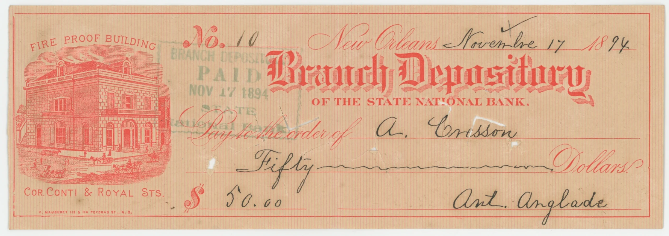 Branch Depository