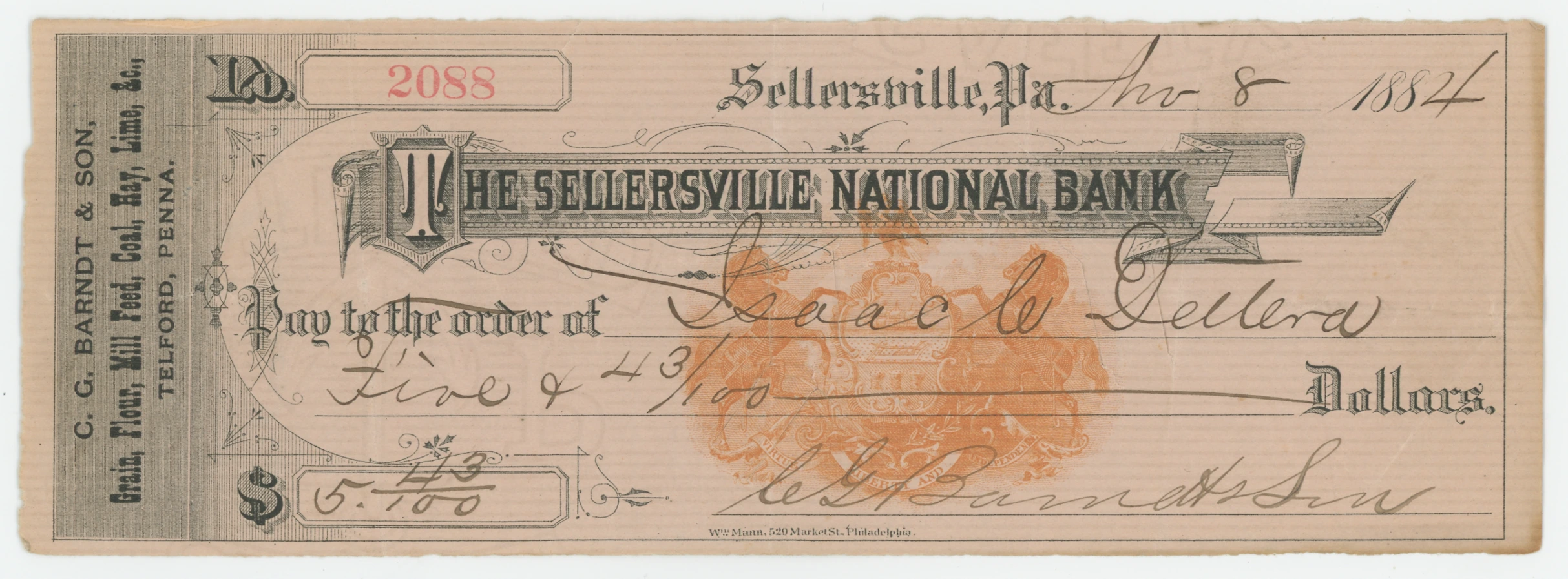 The Sellersville National Bank
