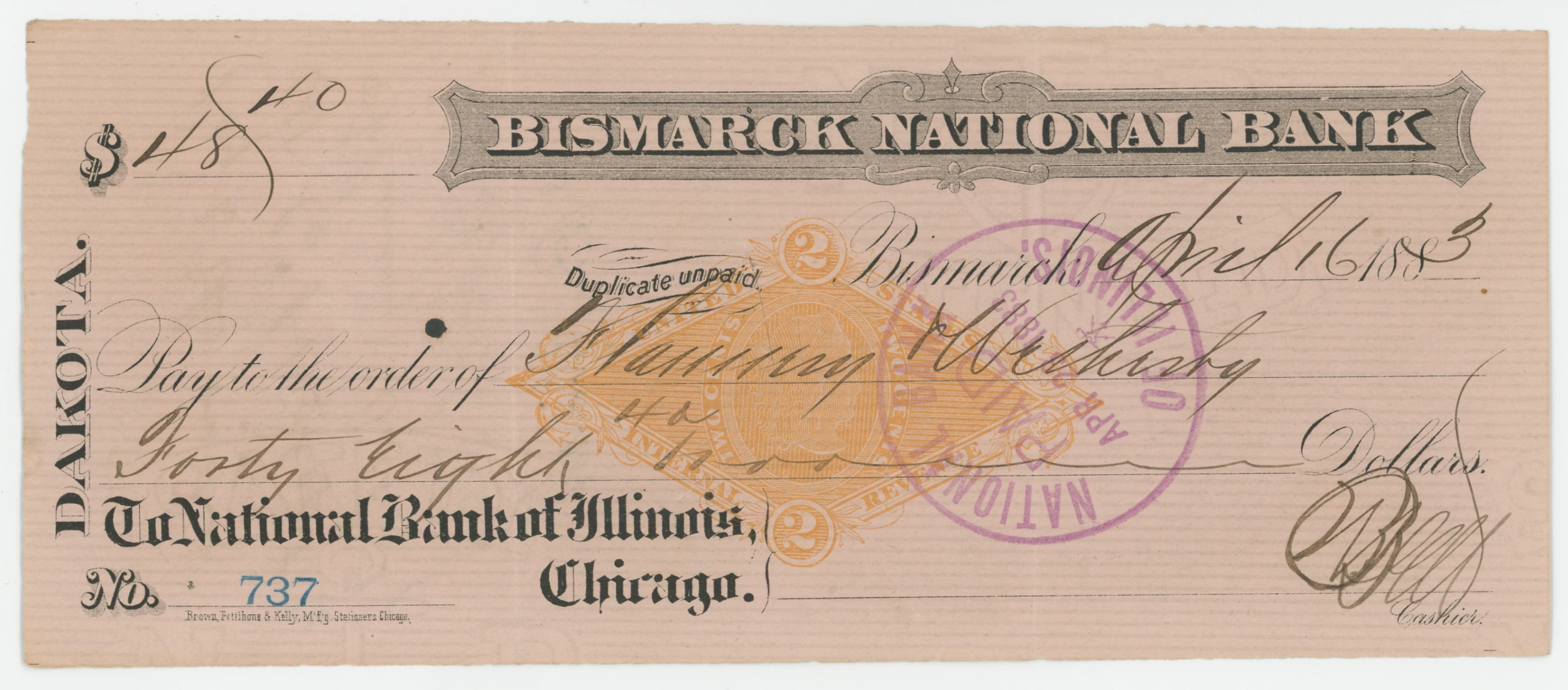RN-G1 Bismarck National Bank