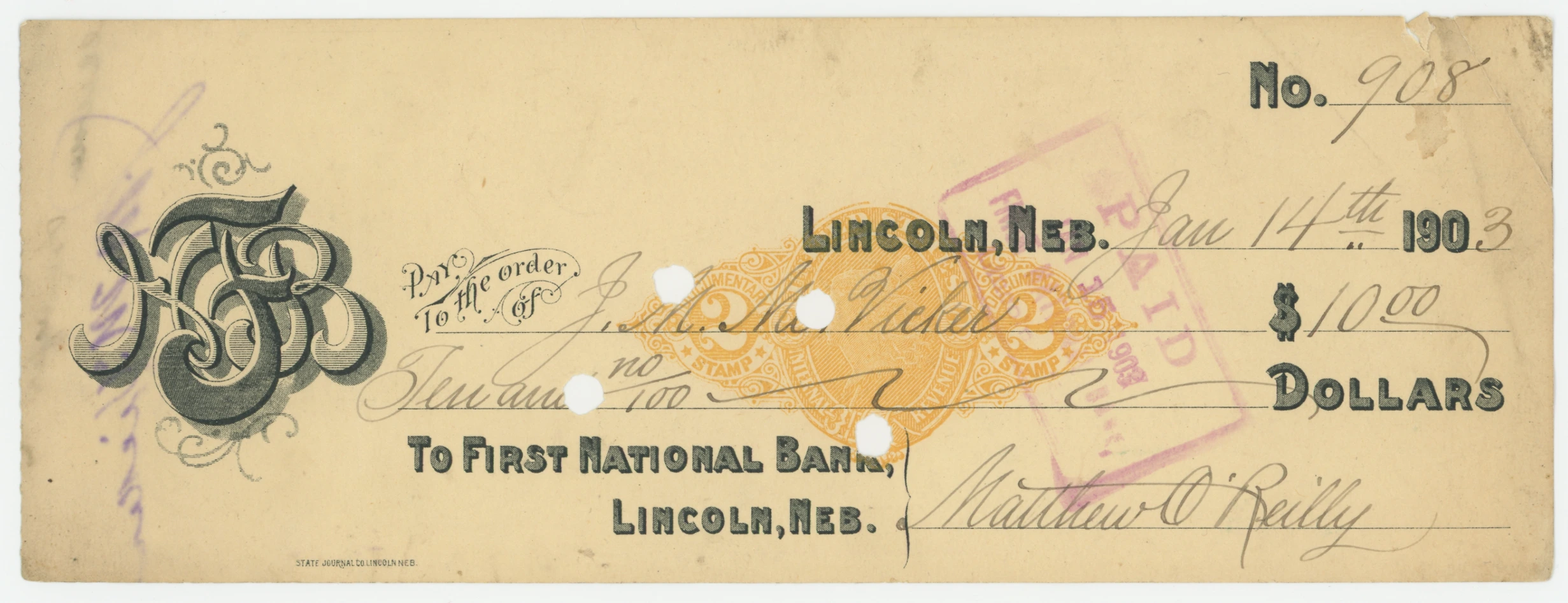 RN-X7 First National Bank