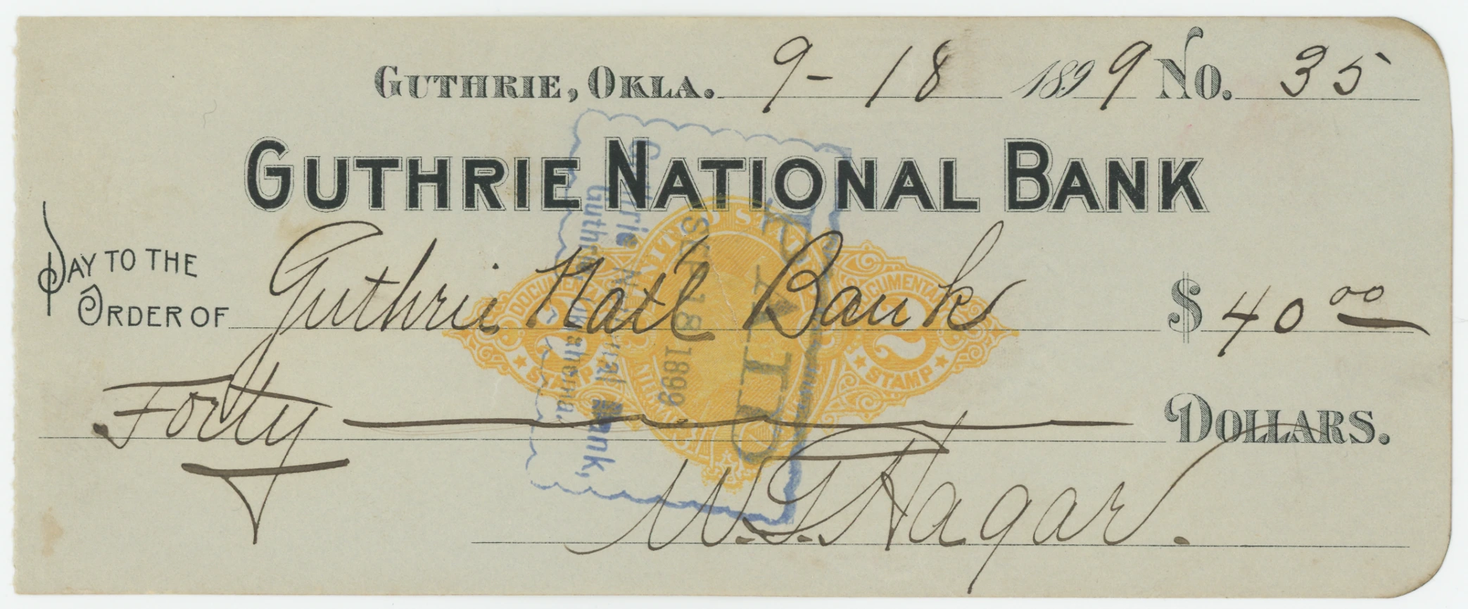 RN-X7 Guthrie National Bank